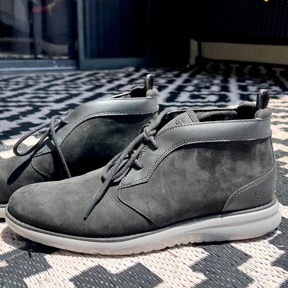 UGG Men's Black Union Energ Chukka Waterproof Treadlite ShoesSize 11